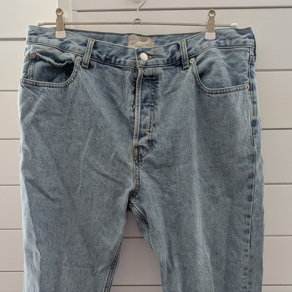 Everlane Light Blue Relaxed Straight Fit Jeans